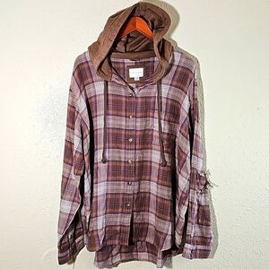 American Eagle Long Sleeve Shirt Hoodie.
